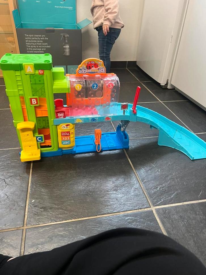 Fisher -price little People Wasstraat, Kinderen en Baby's, Speelgoed | Fisher-Price, Zo goed als nieuw, Speelset, Ophalen