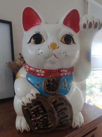 Grote maneki neko, spaarpot beschikbaar voor biedingen