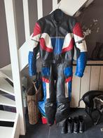 Revenger retro motorpak motor jas en broek leer 50/52 S, Motoren, Ophalen, Tweedehands, Combipak