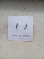 zilveren oorbellen riverstones, Ophalen, Nieuw, Zilver, Knopjes of Stekers
