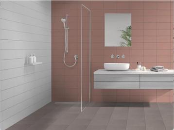 Prachtige NIEUWE badkamer tegel Bruin-Roze 15*30 45m2 beschikbaar voor biedingen