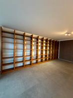 Massief eiken wandkast 6,20  2,45 m – modulair / maatwerk, Huis en Inrichting, Kasten | Boekenkasten, Ophalen, Met plank(en), Gebruikt
