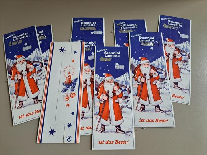 60s Kerstversiering zware Stanniol Lametta - Engelenhaar, Diversen, Kerst, Zo goed als nieuw, Ophalen of Verzenden
