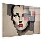 Peinture sur verre pour femme style Bauhaus 105x70cm + systè, Maison & Meubles, Envoi, Neuf