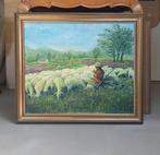 Antiek schilderij in houten kader, Ophalen