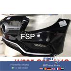 C205 A205 C63 AMG Voorbumper COMPLEET Mercedes C Klasse 2019, Gebruikt, Voor, Mercedes-Benz, Ophalen of Verzenden