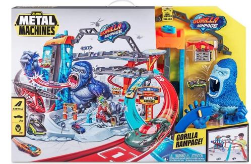 Metal machines Gorilla Rampage Garage Playset, Kinderen en Baby's, Speelgoed | Bouwstenen, Gebruikt, Ophalen of Verzenden