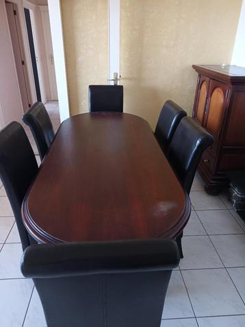 Salle à manger meurisier, Enlèvement, Utilisé, 4 à 6 chaises