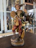Sint Isidorus van Madrid - gesneden hout, Ophalen of Verzenden