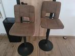 2 x barstoelen, Huis en Inrichting, Ophalen, Gebruikt, In hoogte verstelbaar