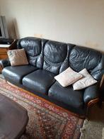 Salon voor 5 personen, Ophalen, Gebruikt, Leer, Rechte bank
