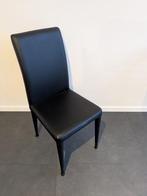 Eetkamer stoelen 6x, Huis en Inrichting, Stoelen, Ophalen, Gebruikt, Zwart, Leer