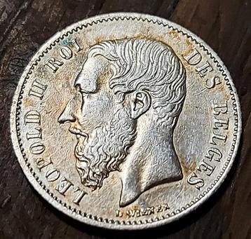 50 Cent 1881 Leopold II / Kwaliteit !! Zeldzaam !!
