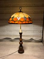 Prachtige Tiffanylamp met antieke staander  heel groot, Antiek en Kunst, Ophalen of Verzenden