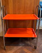 Vintage inklapbare serveertrolly van Dinett, Huis en Inrichting, Ophalen, Gebruikt, 50 tot 100 cm, Vintage