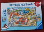 Ravensburger: puzzel 2x12 stukjes "wegenwerken" (als nieuw), Comme neuf, 10 à 50 pièces, Enlèvement ou Envoi, 2 à 4 ans