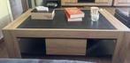Table basse French oak & gris anthracite - weba, Huis en Inrichting, Tafels | Salontafels, Ophalen, 100 tot 150 cm, 50 tot 75 cm