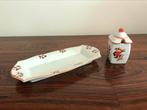 Set oud schaaltje schoteltje met potje Chinees porselein, Antiek en Kunst, Ophalen of Verzenden