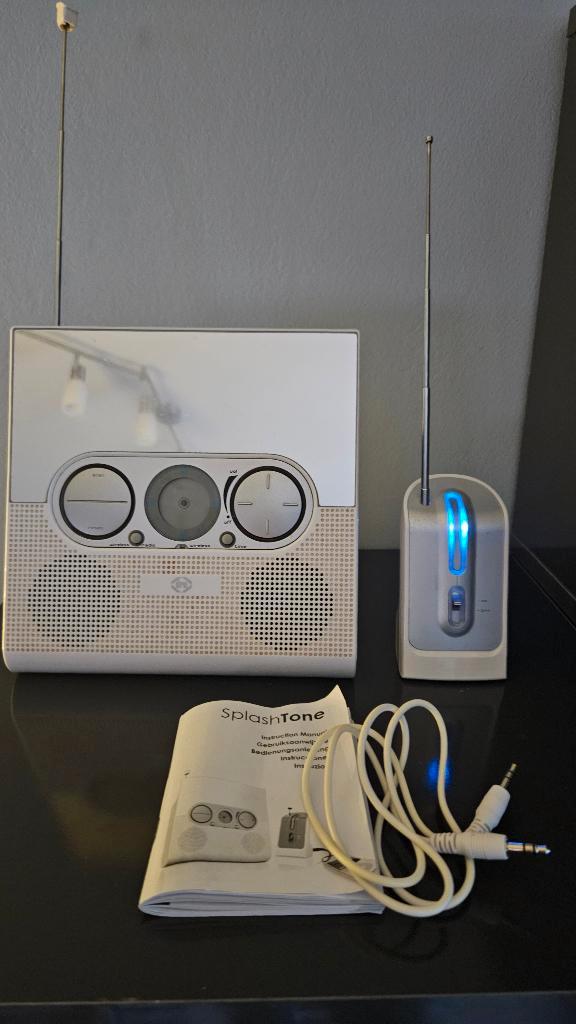 Splash Tone MP3 Badkamer Radio, TV, Hi-fi & Vidéo, Radios, Comme neuf, Radio, Enlèvement ou Envoi