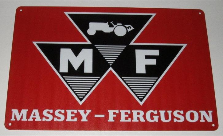 MASSEY FERGUSON TRACTOR : Bord Logo Massey Ferguson Tractor, Verzamelen, Merken en Reclamevoorwerpen, Nieuw, Reclamebord, Verzenden