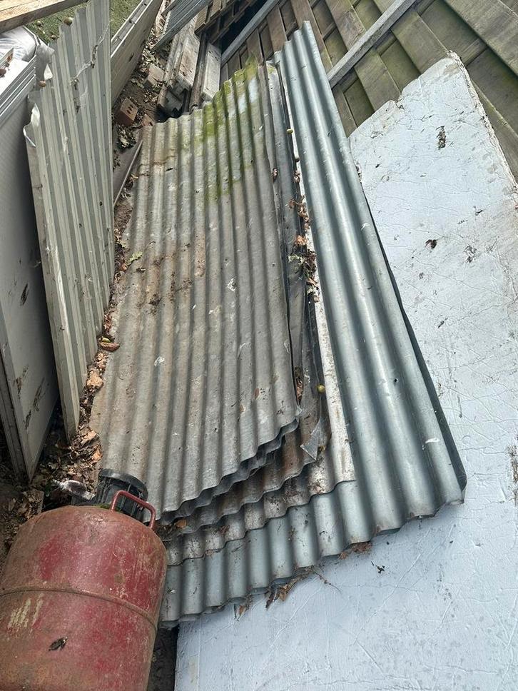 Metalen dakplaten, Doe-het-zelf en Bouw, Metalen, Gebruikt, IJzer, Ophalen