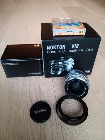 Voigtlander Nokton 28mm f1,5 CM II beschikbaar voor biedingen