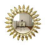Mid Century Verkoperd Metalen Zonnespiegel Deknudt Convex 50, Antiek en Kunst, Ophalen of Verzenden, Rond, 50 tot 100 cm, Minder dan 100 cm