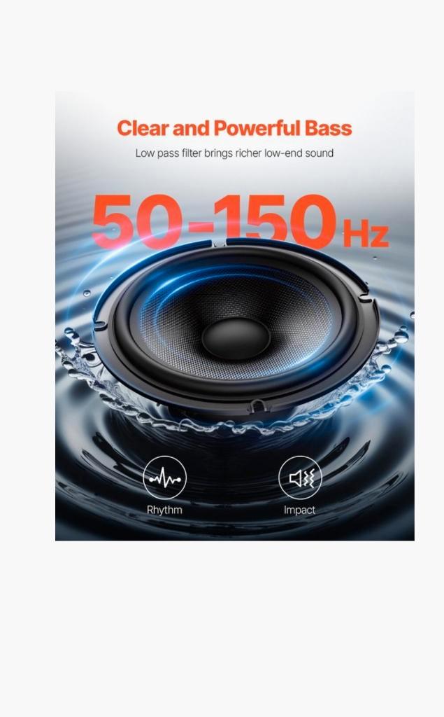 Nouveau caisson de basses Seat 70 euro, TV, Hi-fi & Vidéo, Amplificateurs & Ampli-syntoniseurs, Neuf, Stéréo, 120 watts ou plus