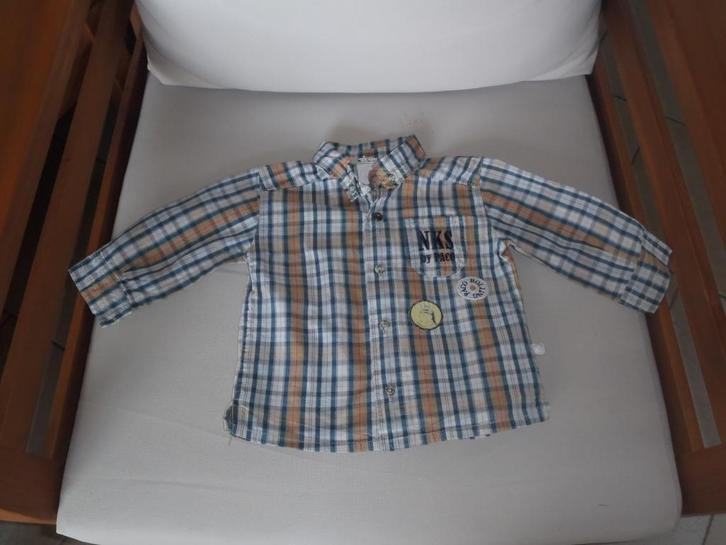 Noukie's shirt in maat 68, Kinderen en Baby's, Babykleding | Maat 68, Zo goed als nieuw, Jongetje, Overhemdje of Bloesje, Ophalen of Verzenden