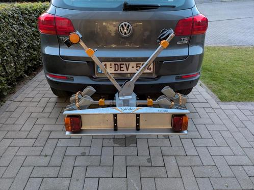 Alu fietsendrager kantelbaar Spinder Falcon voor 2 fietsen, Auto diversen, Fietsendragers, Gebruikt, 2 fietsen, Ophalen