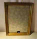 Beau cadre photo ancien en métal doré - 40x30/35x25, Enlèvement ou Envoi, Comme neuf