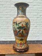 chinese vaas met houte opzetstuk, Antiek en Kunst, Ophalen