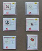 Lot met 7 pakjes linnen borduur oplegkaarten (KRT104), Hobby en Vrije tijd, Kaarten | Zelf maken, Nieuw, Kerst, Ophalen of Verzenden