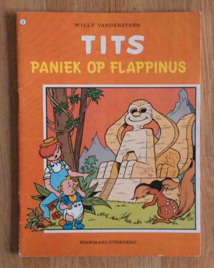 set 4 strips Tits nummers 3, 5, 12 en 20, Boeken, Stripverhalen, Gelezen, Meerdere stripboeken, Ophalen of Verzenden