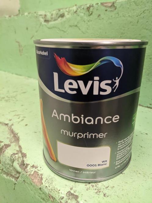 Levis Ambiance Murprimer 750 ml couche de fond blanche, Bricolage & Construction, Peinture, Vernis & Laque, Neuf, Peinture, Blanc