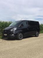 Ford Transit Custom Sport dubbele cabine Automaat 2.0 Tdci, Auto's, Bestelwagens en Lichte vracht, Automaat, Zwart, Particulier