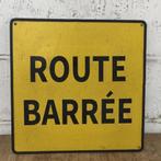 Frans waarschuwingsbord, werfbord, verkeersbord Route Barrée