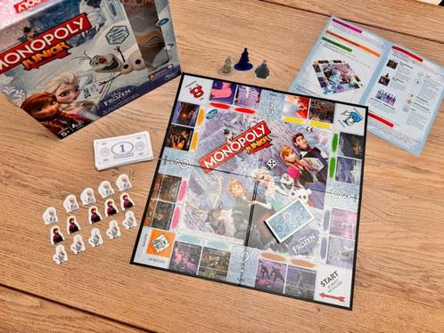 Monopoly junior Frozen, Hobby en Vrije tijd, Gezelschapsspellen | Bordspellen, Zo goed als nieuw, Drie of vier spelers, Ophalen of Verzenden