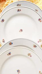 FLOWERS set van 4 vintage borden  St Amand Terre de fer, Ophalen of Verzenden