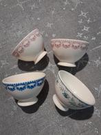 Boch 4 Bols Carlotta roze, blauw, Rowan groen Prijs stuck, Antiek en Kunst, Ophalen of Verzenden