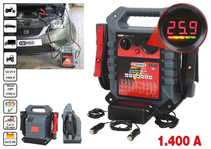 550.1720 | Amplificateur de démarrage 12 V/24 V 1400 A, Autos : Divers, Outils de voiture, Neuf, Envoi