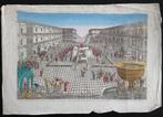 JUDAICA Optische prent - Vue d'optique (2e helft 18de eeuw), Ophalen of Verzenden