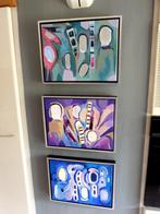 3 x abstraherend - Louis Schutte /met dank aan Pieter Ouborg, Antiek en Kunst, Kunst | Schilderijen | Modern, Ophalen of Verzenden