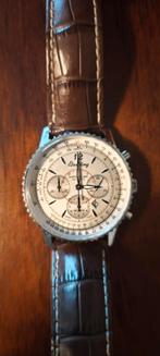 Breitling Navitimer Montillant, Ophalen, Zo goed als nieuw, Staal, Leer