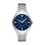 Armani horloge met doos etc. onder garantie, Handtassen en Accessoires, Horloges | Heren, Ophalen of Verzenden, Staal, Staal