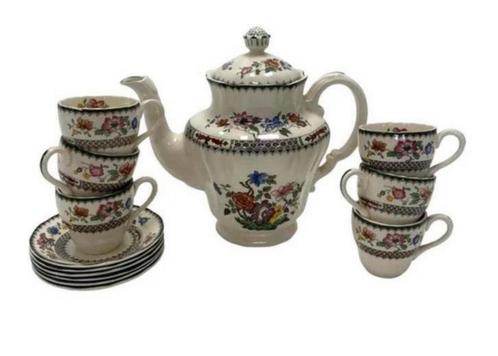 Spode England Servies 1815 antiek theepot kop en schotels, Antiek en Kunst, Antiek | Servies los, Ophalen of Verzenden