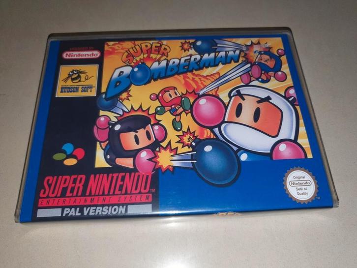 Super Bomberman SNES Game Case, Consoles de jeu & Jeux vidéo, Jeux | Nintendo Super NES, Comme neuf, Envoi