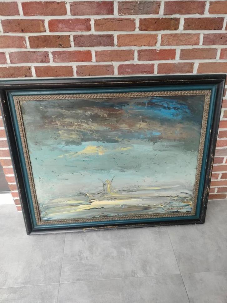 Vue sur la mer abstraite et expressive par Luc Van Maldeghem, Antiquités & Art, Art | Peinture | Abstraite, Enlèvement