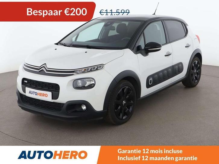 Citroën C3 1.2 PureTech Shine (bj 2017, automaat), Auto's, Citroën, Te koop, C3, ABS, Achteruitrijcamera, Airbags, Android Auto