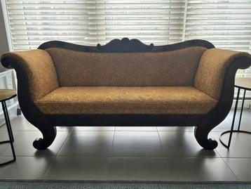 Prachtige antieke Biedermeier-sofa – stijlvol gerestaureerd beschikbaar voor biedingen